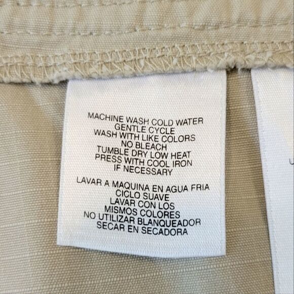 Jones New York Sport Tan 100% Cotton Cargo Shorts Size  16 - Picture 7 of 8